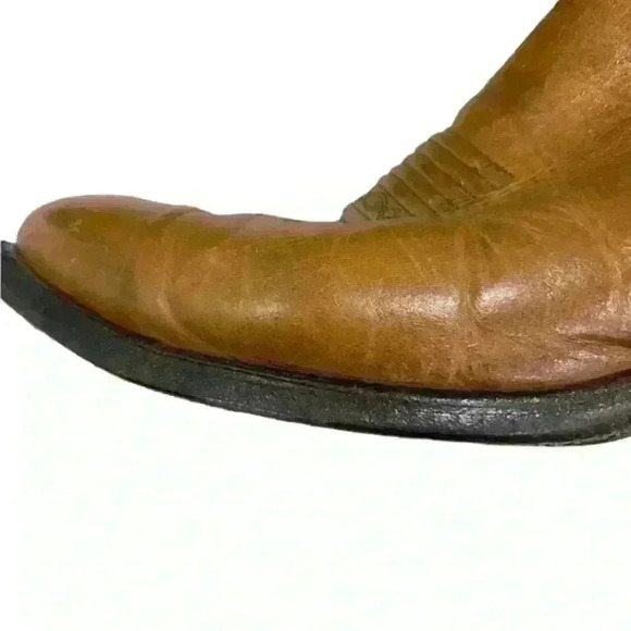 Dan Post Men’s Made in USA Brown Leather Pointed Toe Western Boots Size 8.5 D - Picture 4 of 10